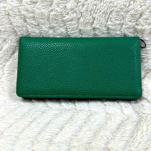 Anne Klein Green Wallet with Gold Accent - Picture 3 of 5